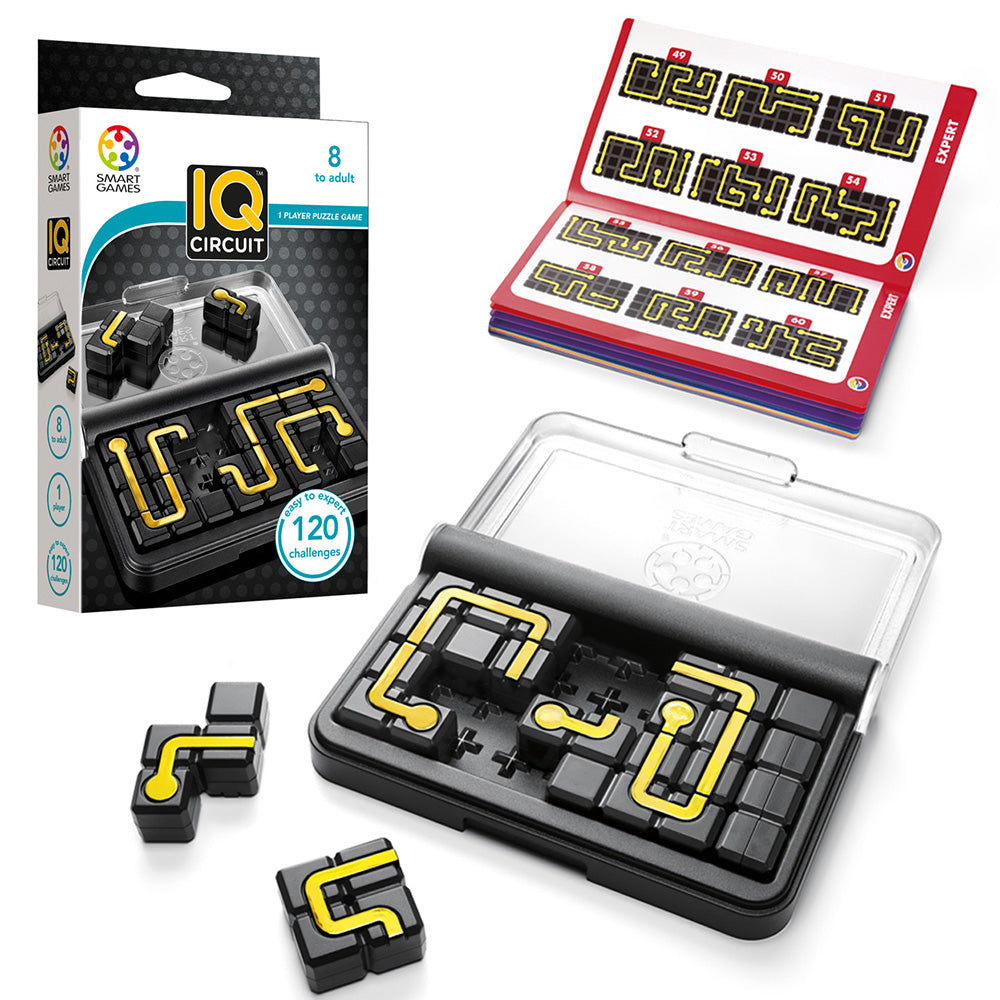 Smart Games - IQ Circuit, logikai játék 120 kihívással, 8+ év, nemzetközi kiadás