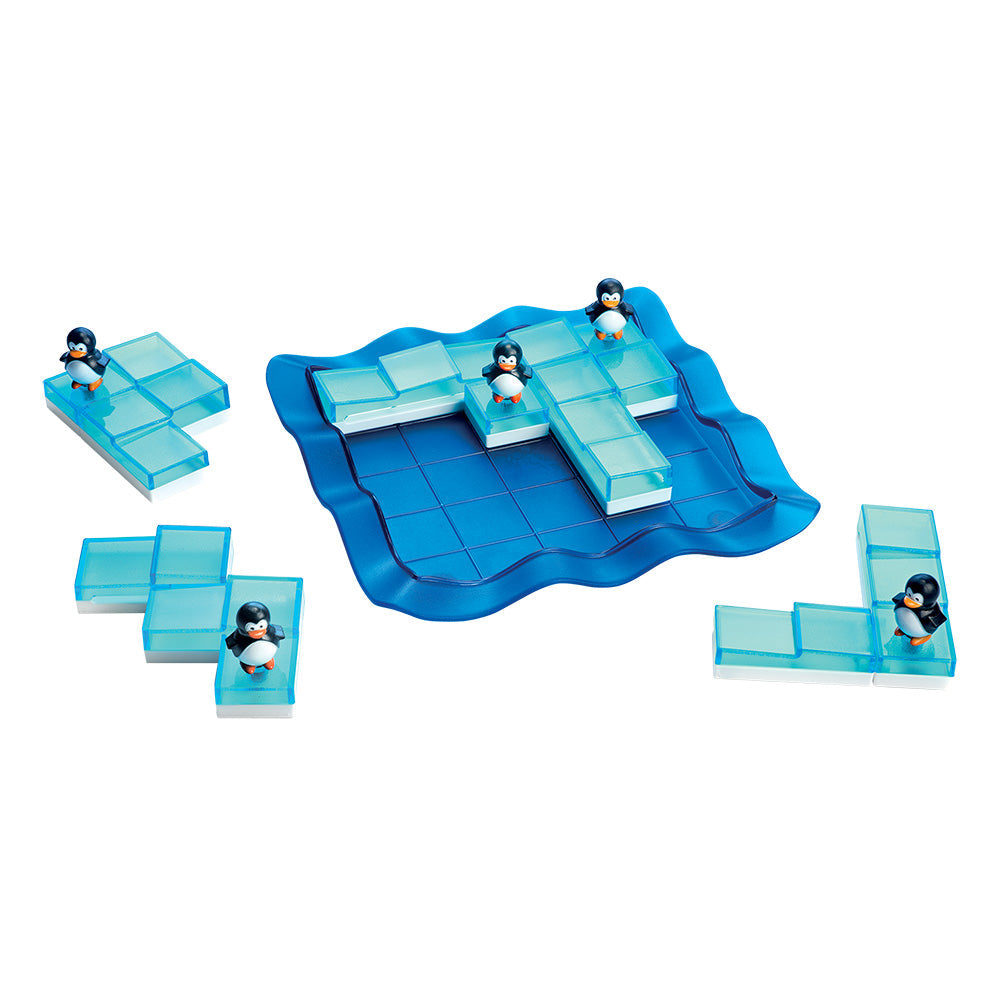 Smart Games - Penguins on Ice, joc de logica cu 100 de provocari, 6+ ani, editie internationala