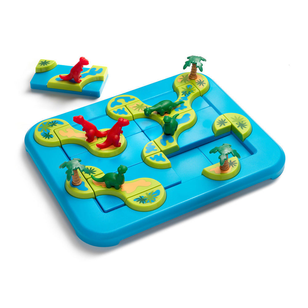 Smart Games - Dinosaurs Mystic Islands, joc de logica cu 80 de provocari, 6+ ani, editie internationala