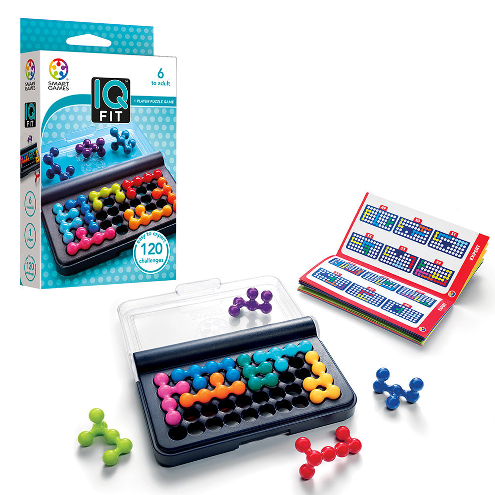 Smart Games - IQ Fit, logikai játék 120 kihívással, 6 év felett, nemzetközi kiadás