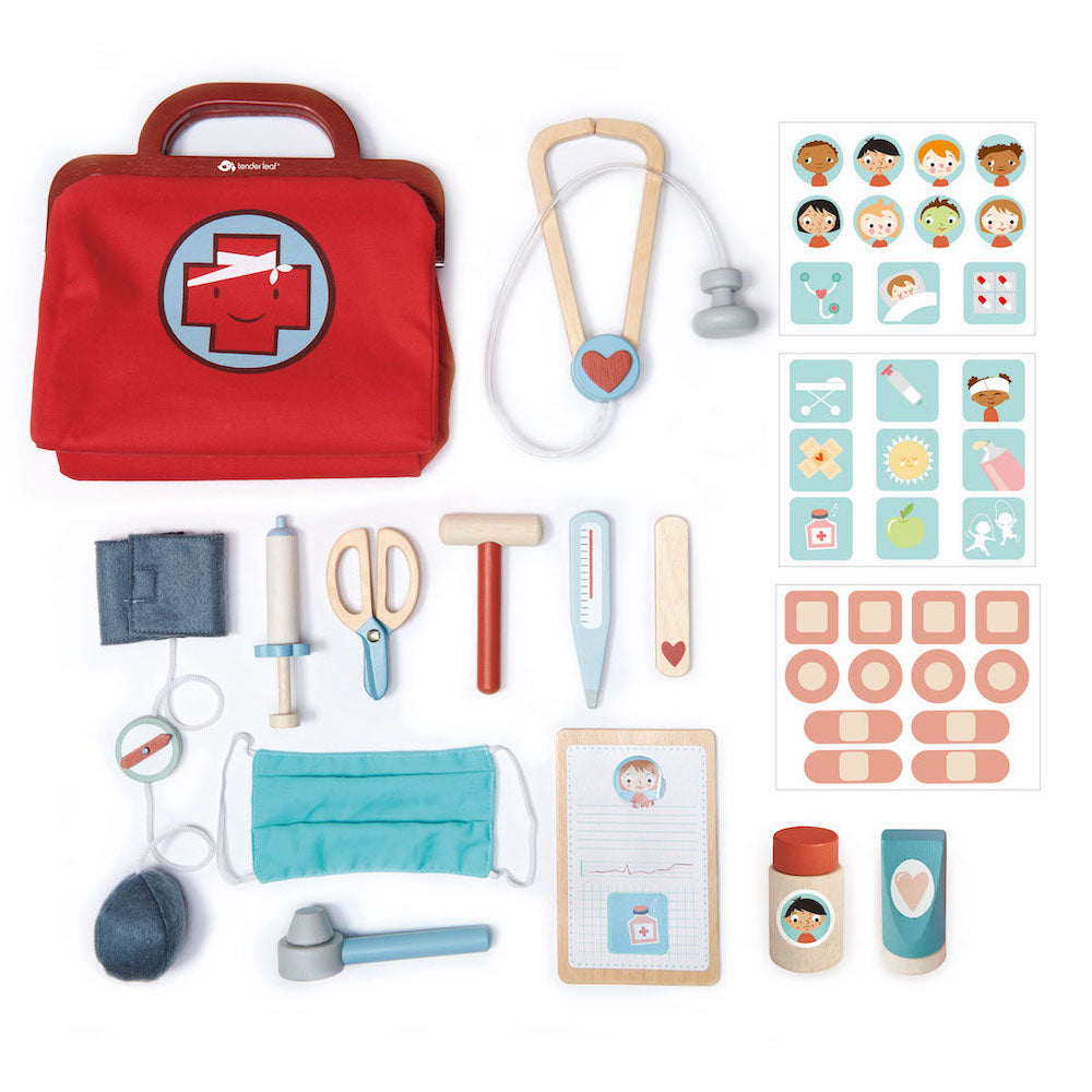 Imagine Geanta medic rosie - 16 instrumente medicale - TL8114