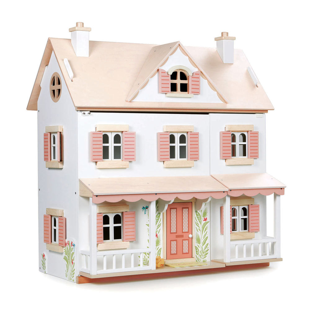 Imagine Casuta coloniala de papusi, din lemn premium Humming Bird House - TL8127