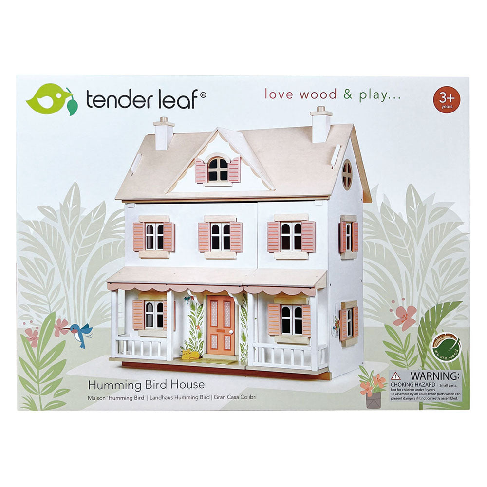Imagine Casuta coloniala de papusi, din lemn premium Humming Bird House - TL8127