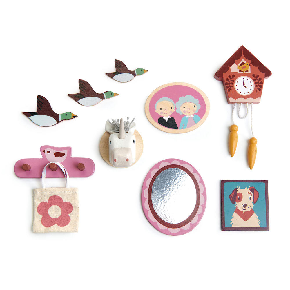 Imagine Set decoratiuni perete pentru casute - 10 piese - TL8160