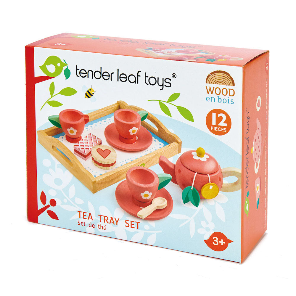 Imagini Set pentru servit ceai, din lemn premium- Tea Tray Set - TL8233