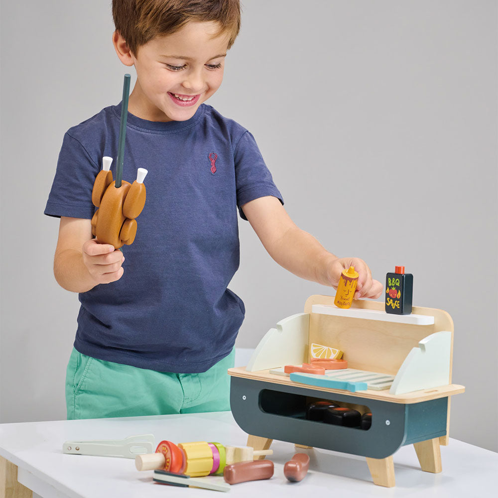 Gratar set, din lemn premium - Barbeque Play Set - TL8245