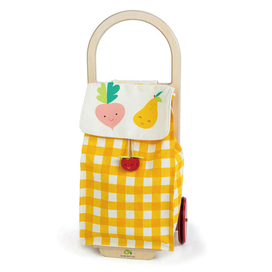 Imagine Carucior de cumparaturi galben - Pull Along Shopping Trolley - TL8254Y