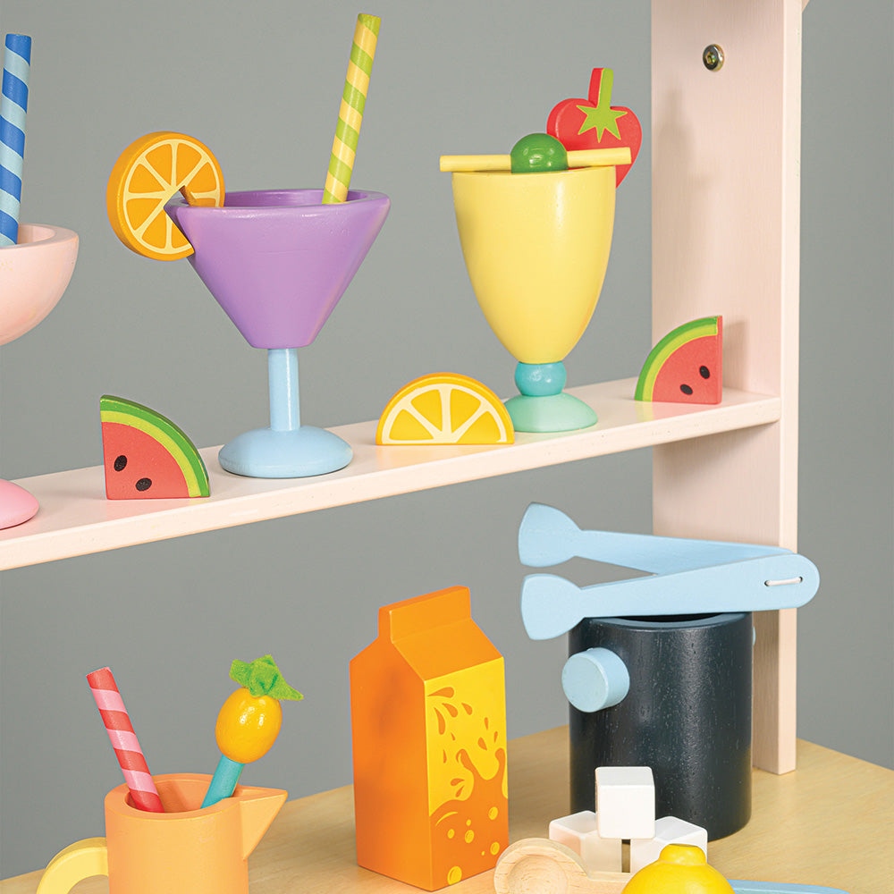 Standul cu bauturi, din lemn premium - Drinks Trolley - TL8262