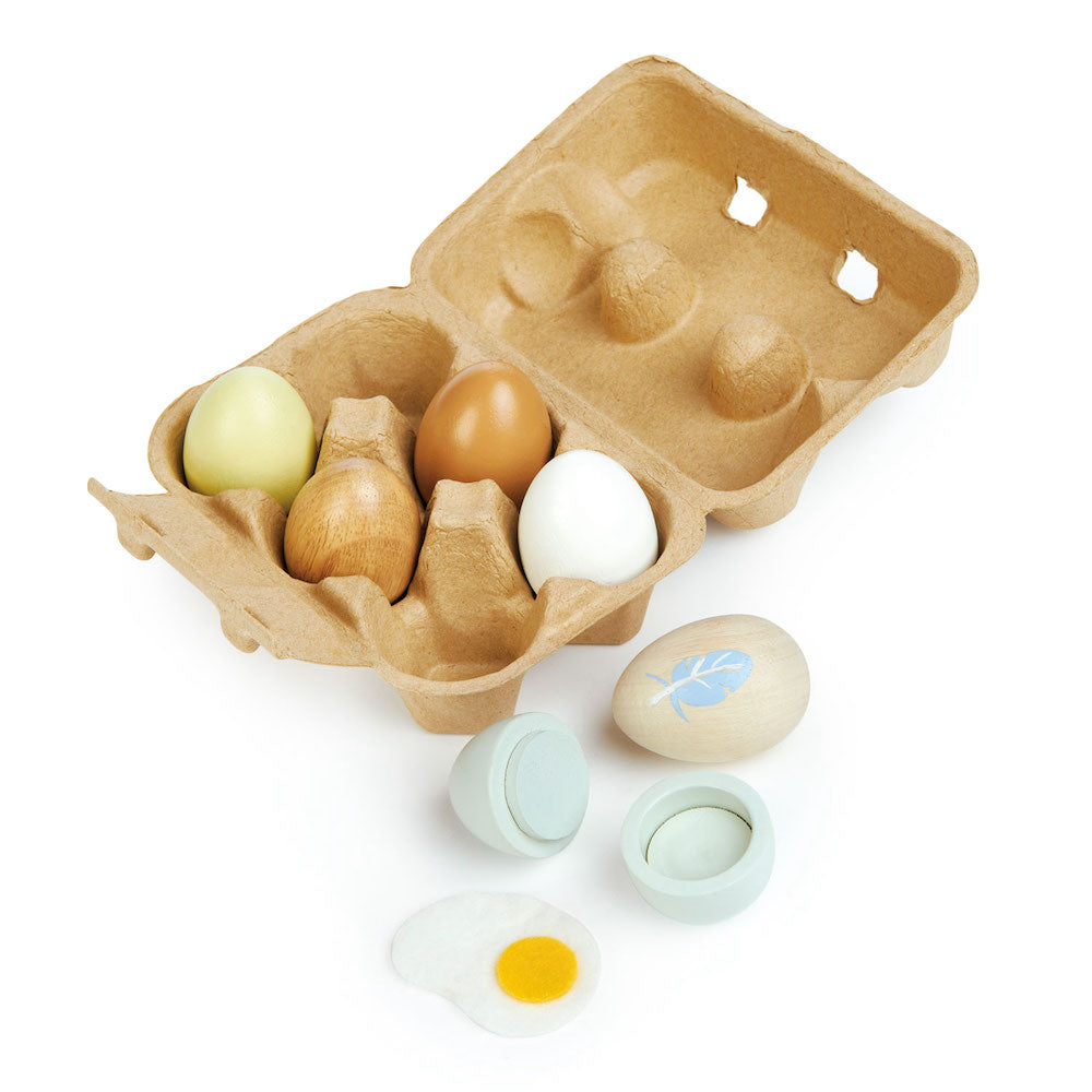 Imagine Oua - Wooden Eggs - 7 piese - TL8285