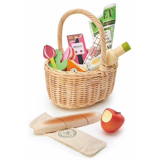 Imagine Cos de cumparaturi din rachita- Wicker Shopping Basket - TL8286