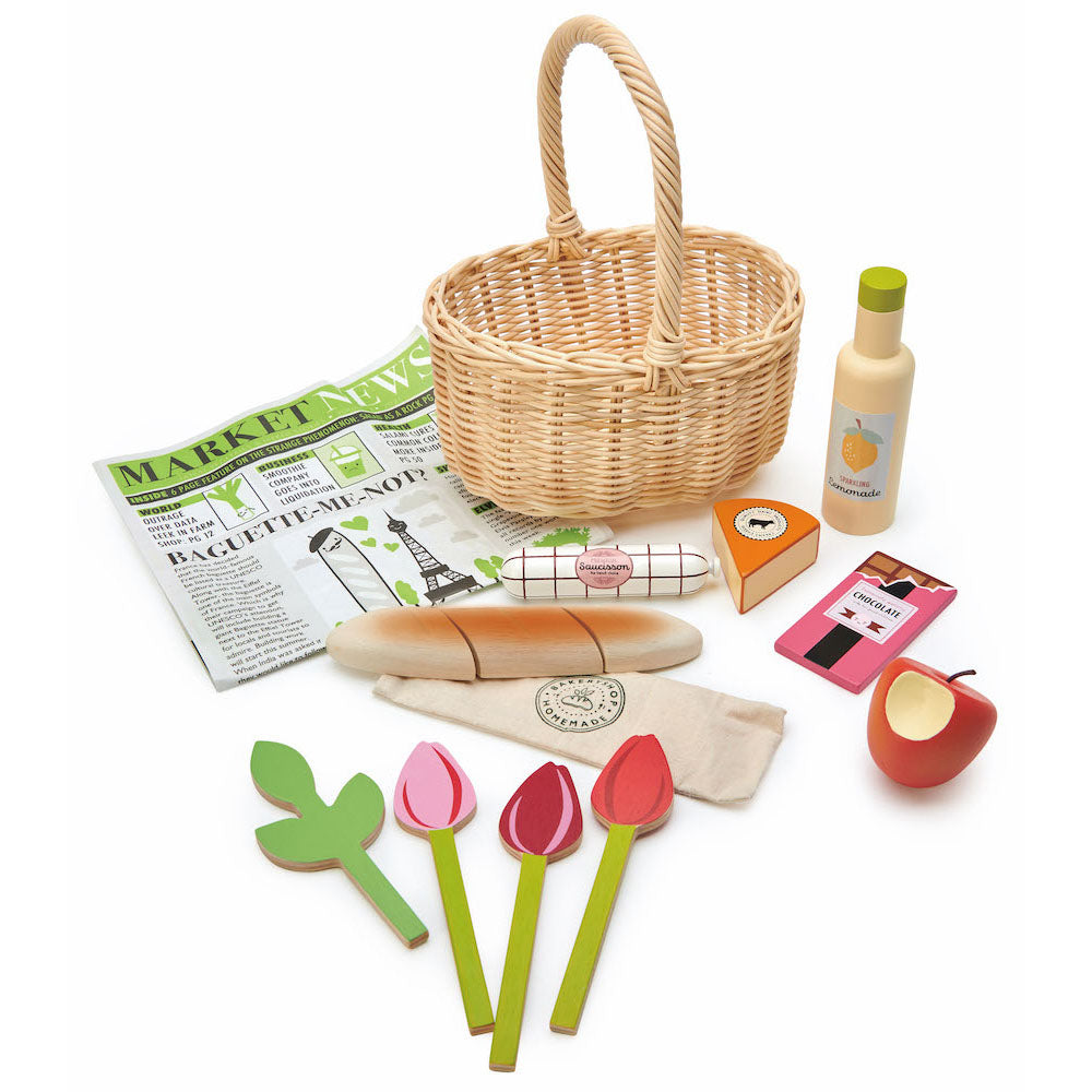 Imagine Cos de cumparaturi din rachita- Wicker Shopping Basket - TL8286