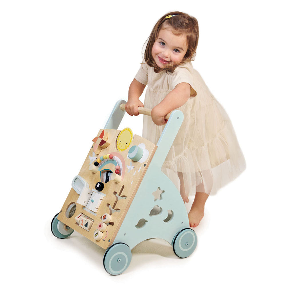 Imagine Antemergator cu activitati, din lemn premium - Sunshine Baby Activity Walker - TL8461