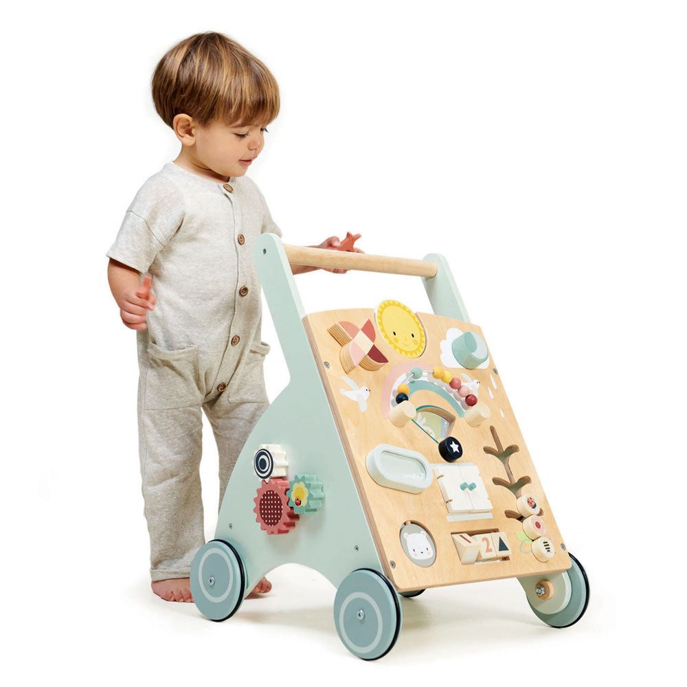 Imagine Antemergator cu activitati, din lemn premium - Sunshine Baby Activity Walker - TL8461