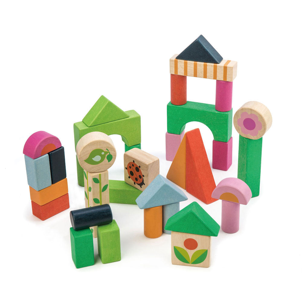 Imagine Cuburi cu ilustratii din gospodarie- Courtyard Blocks - 35 piese - TL8463