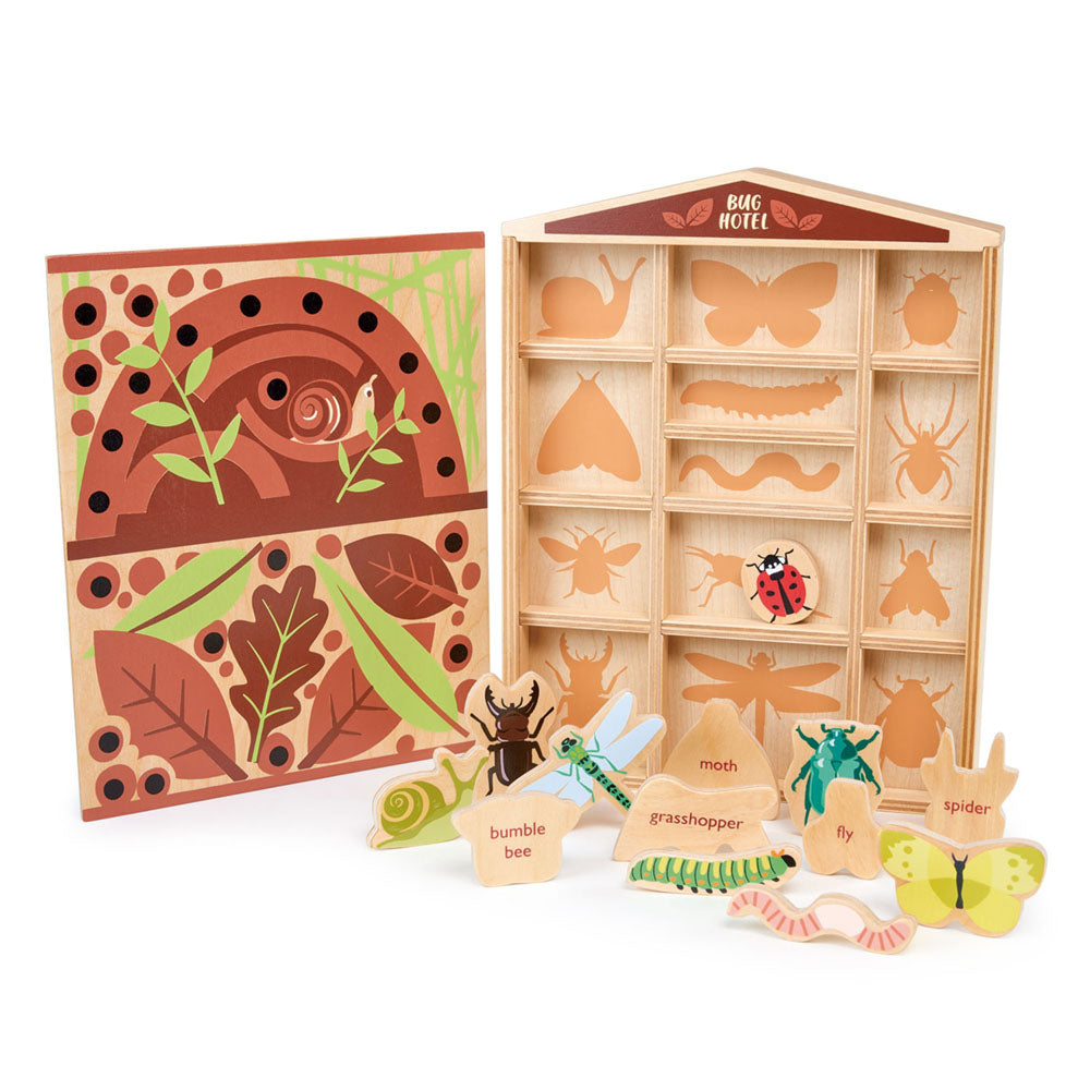 Imagine Hotelul de insecte, din lemn premium - The Bug Hotel - 14 piese - TL8487
