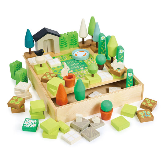 Imagine Mica gradina, din lemn premium - Little Garden Designer - 67 piese - TL8488
