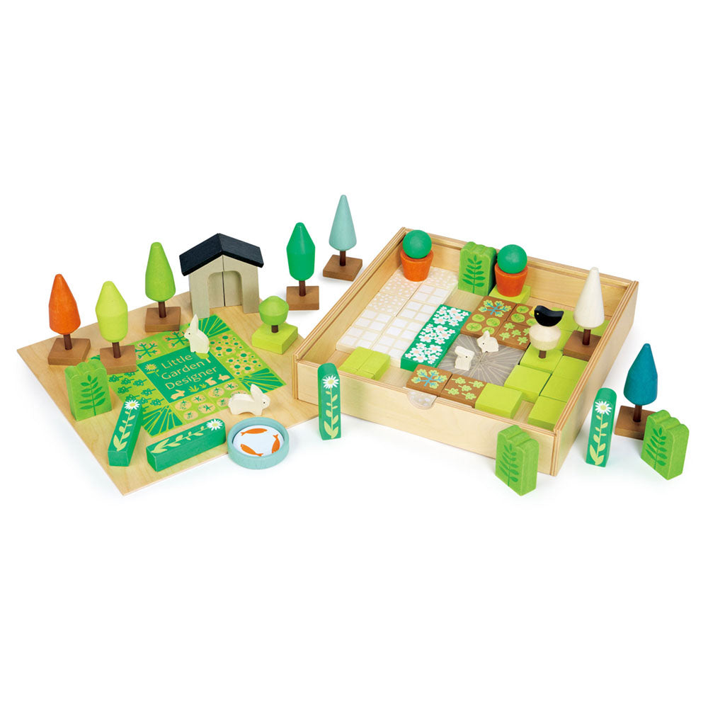 Imagine Mica gradina, din lemn premium - Little Garden Designer - 67 piese - TL8488