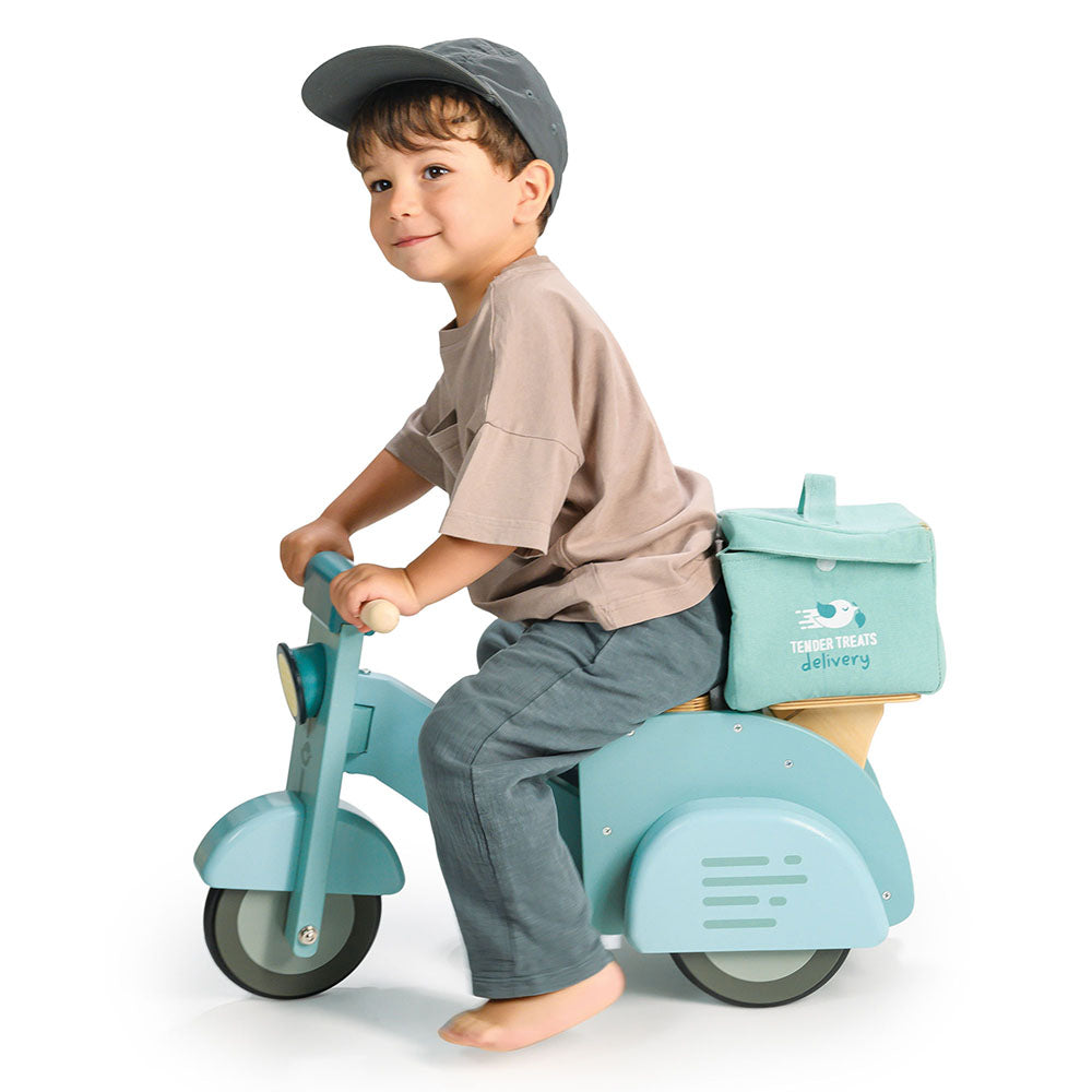 Scuter pentru livrare, din lemn premium - Delivery Scooter - TL8593