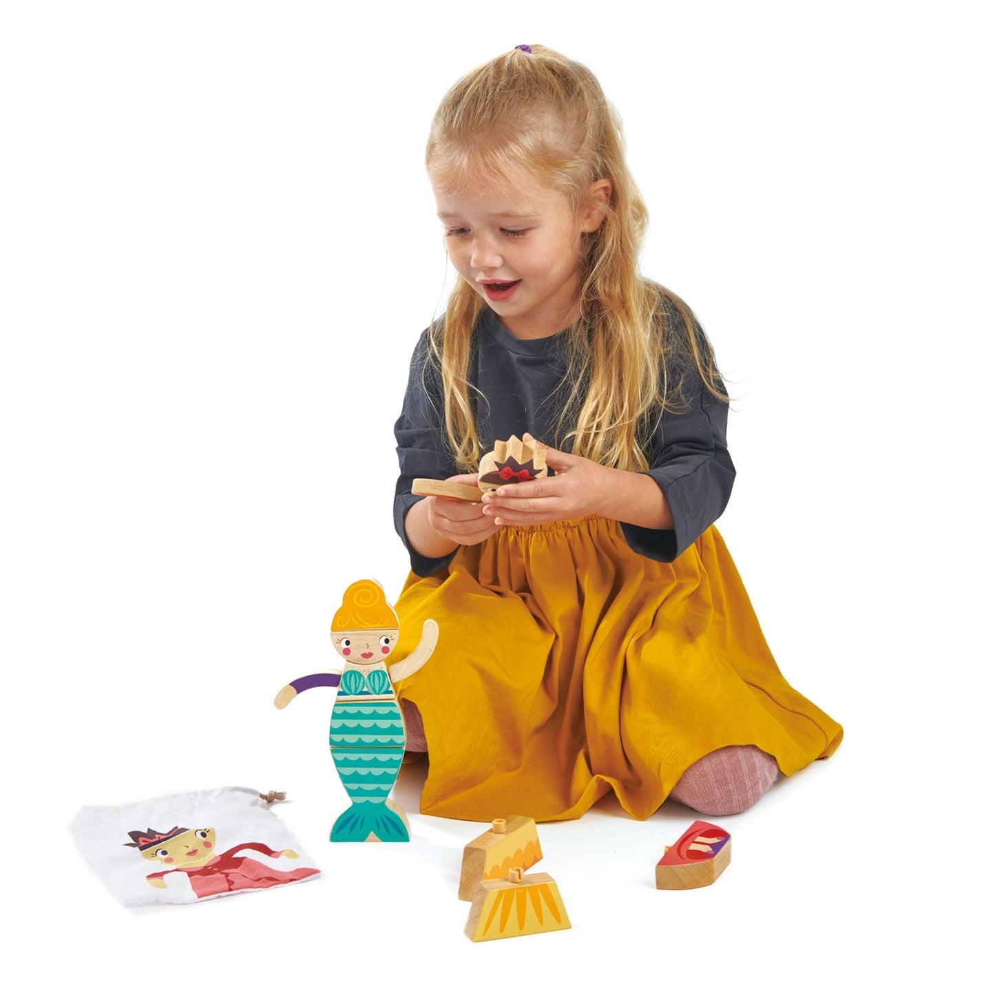 Imagine Puzzle printesa si sirena- Princesses and Mermaids - 16 piese - TL8651