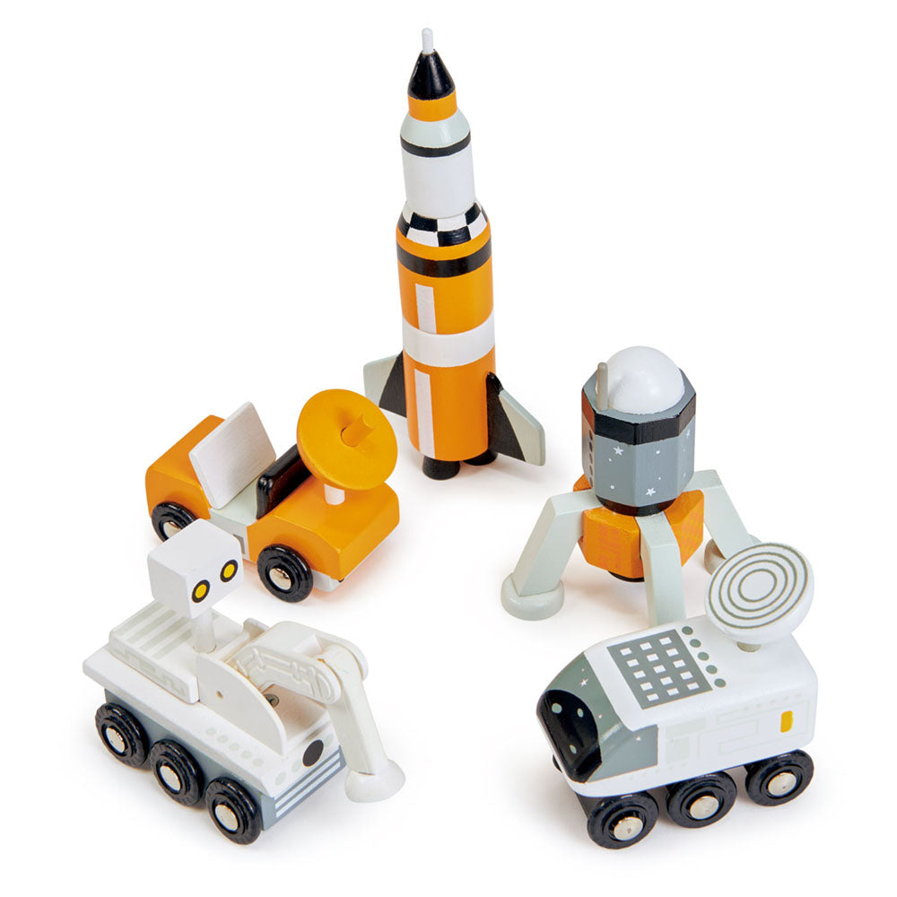 Imagine Set Calator Spatial, din lemn premium - Space Voyager Set - 7 piese - TL8661