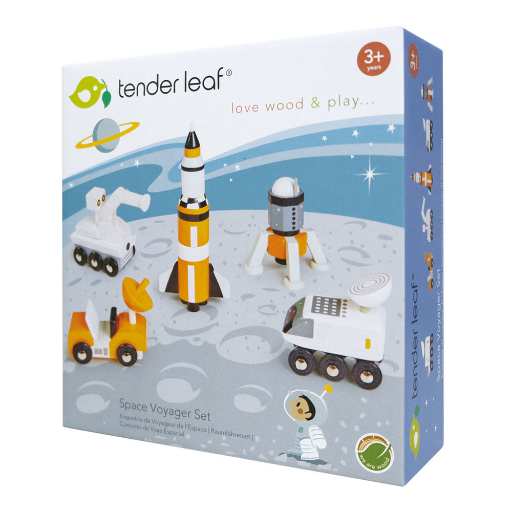Imagine Set Calator Spatial, din lemn premium - Space Voyager Set - 7 piese - TL8661