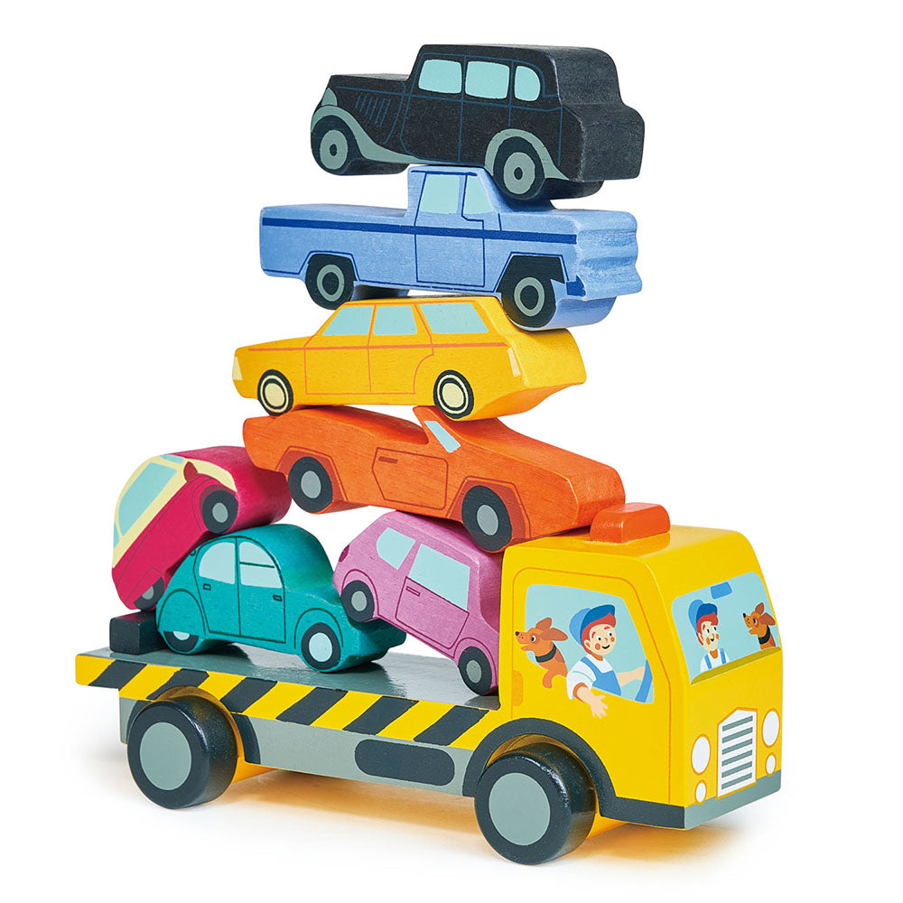 Masinute suprapuse, din lemn premium - Stacking Cars - TL8663