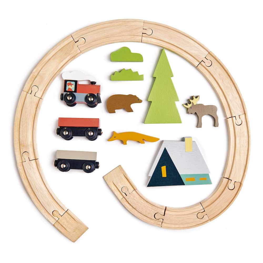 Imagine Set de tren montan - Treetops Train Set - TL8701