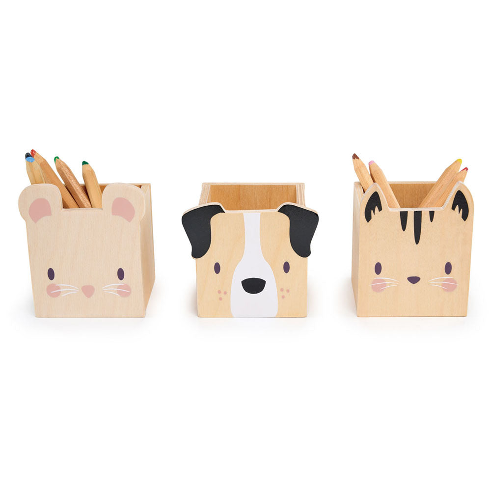 Imagine Suport pentru pixuri, din lemn premium - Pet Pencil Holders - TL8827
