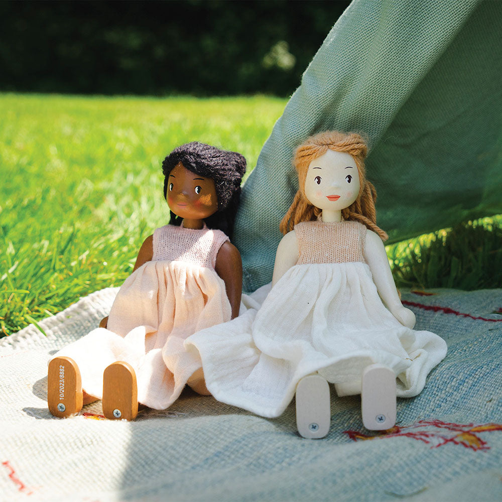 Papusa Lola, din lemn premium - Lola Wooden Doll - TL8882