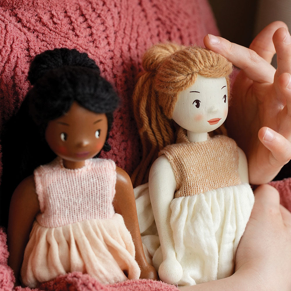 Papusa Lola, din lemn premium - Lola Wooden Doll - TL8882