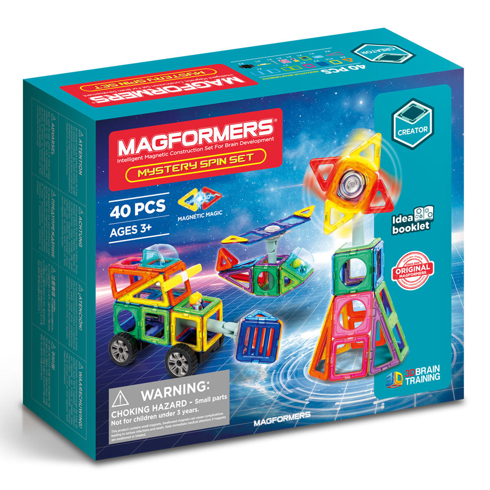 Magformers Mystery Spin Set Mágneses építőkészlet - Forgóelemmel, 40 darab