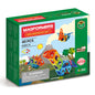 Joc magnetic de constructie Magformers Mini Dinosaur Set - Dinozauri, 40 piese
