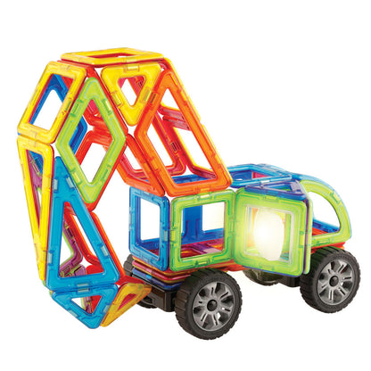 Joc magnetic de constructie Magformers Extreme Racer - Curse Extreme, 42 piese