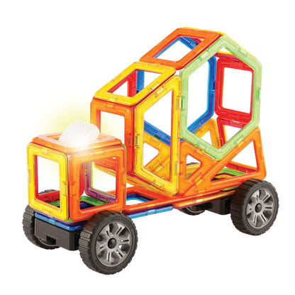Joc magnetic de constructie Magformers Extreme Racer - Curse Extreme, 42 piese