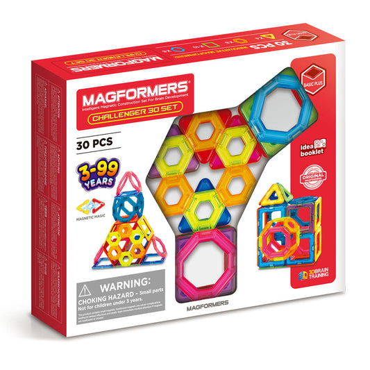 Mágneses építőjáték Magformers Challenger Set - Extra Challenges, 30 darab