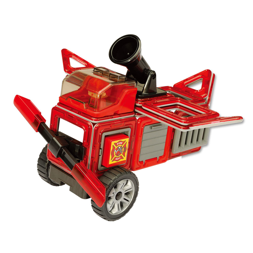 Magformers Amazing Rescue Set - Tűzoltóállomás mágneses építőkészlet, 50 db