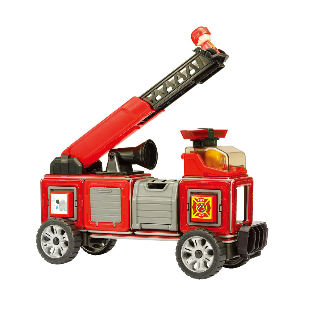 Magformers Amazing Rescue Set - Tűzoltóállomás mágneses építőkészlet, 50 db
