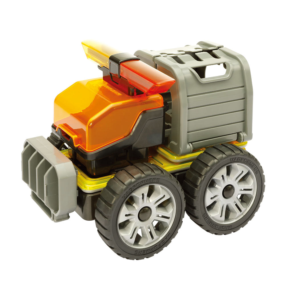 Joc magnetic de constructie Magformers Amazing Construction Set - Utilaje de constructii, 50 piese