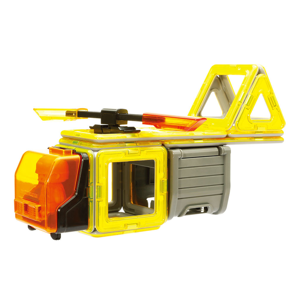 Joc magnetic de constructie Magformers Amazing Construction Set - Utilaje de constructii, 50 piese