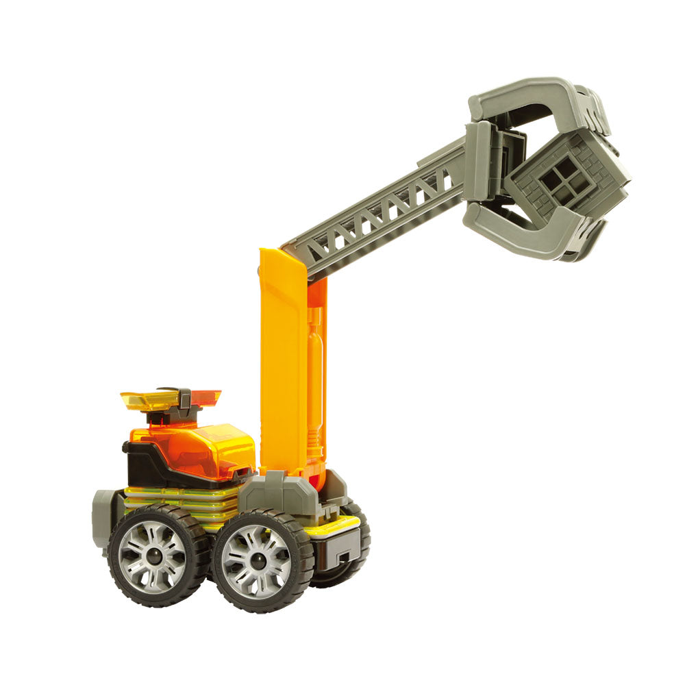 Joc magnetic de constructie Magformers Amazing Construction Set - Utilaje de constructii, 50 piese