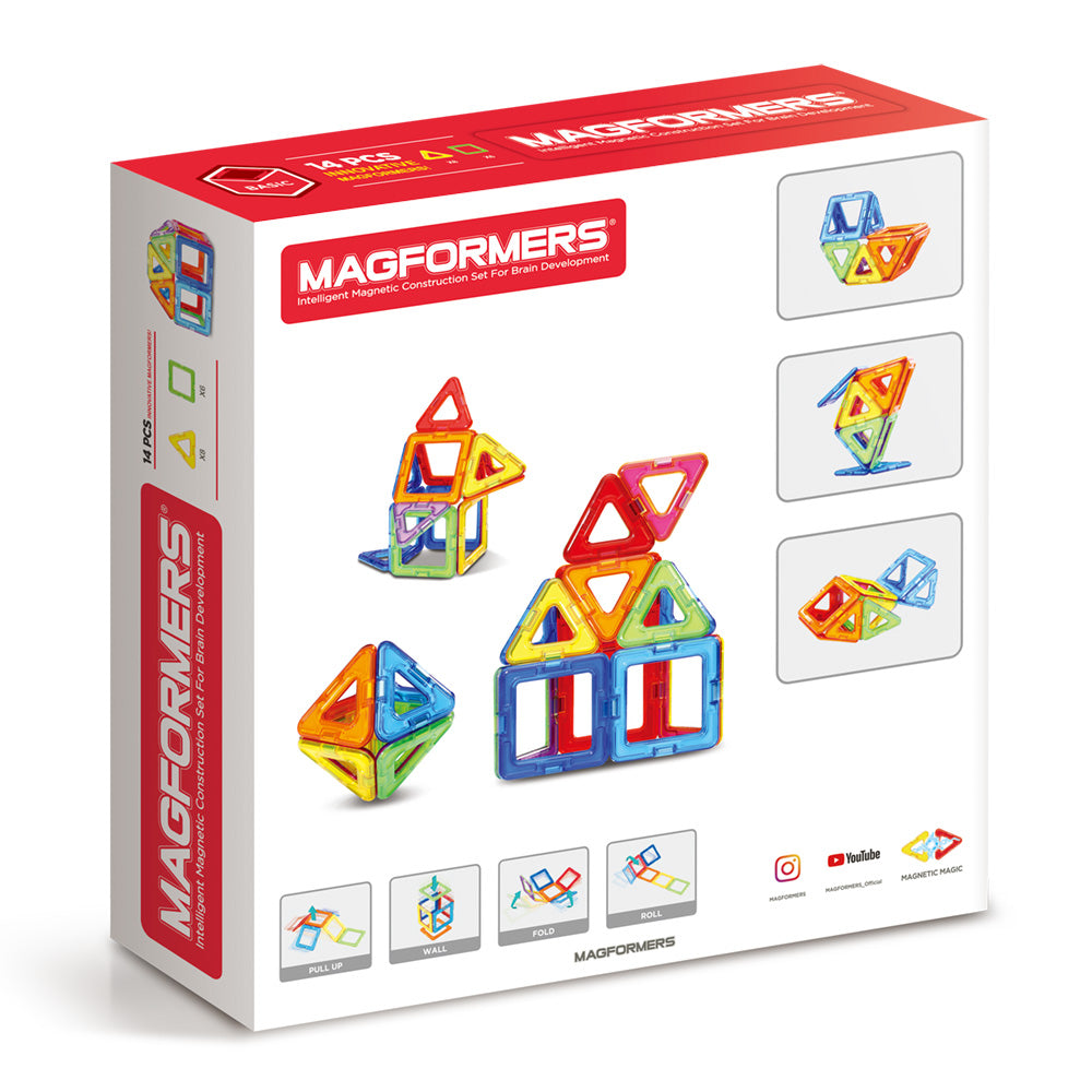 Magformers mágneses építőkészlet - 14 darab