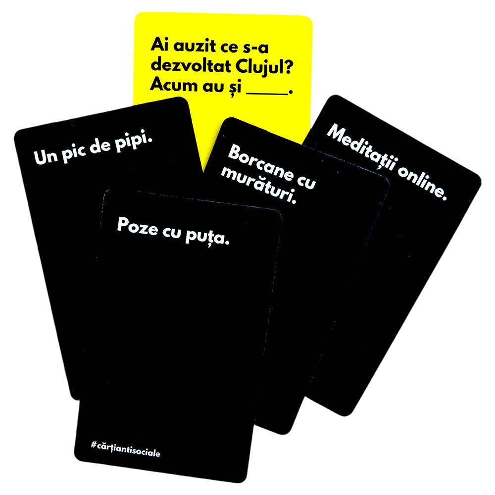 Carti Anti Sociale, joc de petrecere, lb.romana