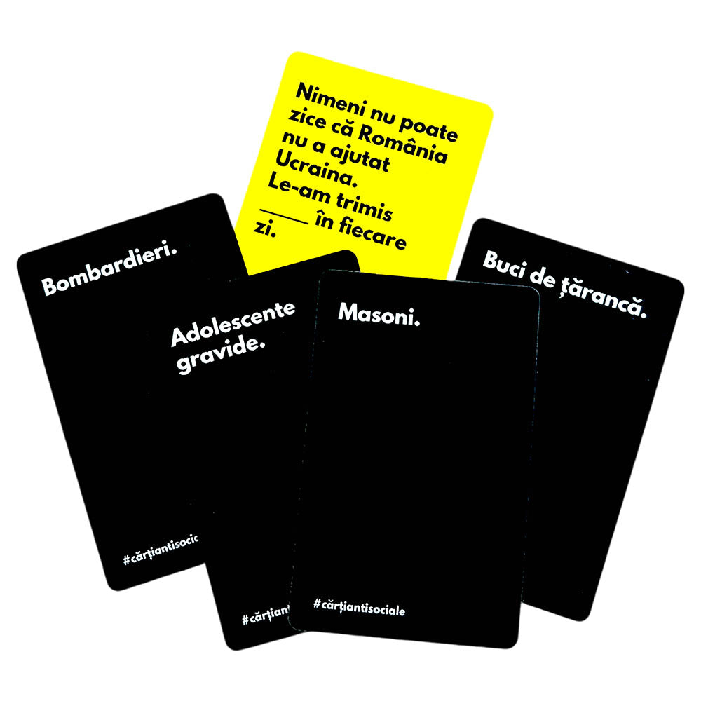Carti Anti Sociale, joc de petrecere, lb.romana
