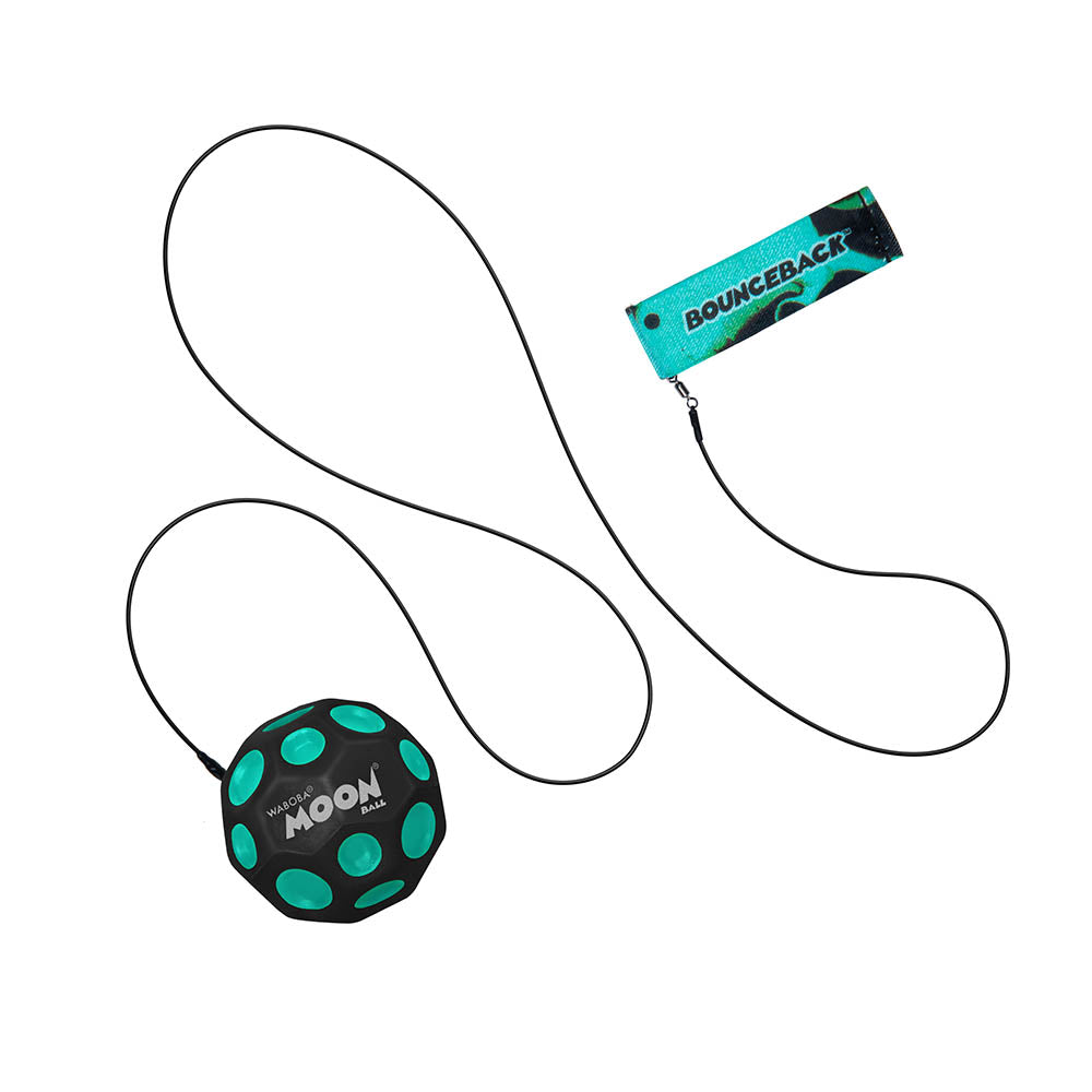 Minge hiper saritoare, cu sistem de prindere - Waboba Bounceback Moon ball