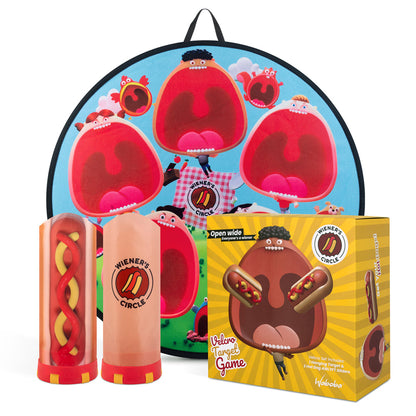 Imagine Joc aruncare la tinta cu Hot Dog zburator - Waboba Wiener's Circle Game