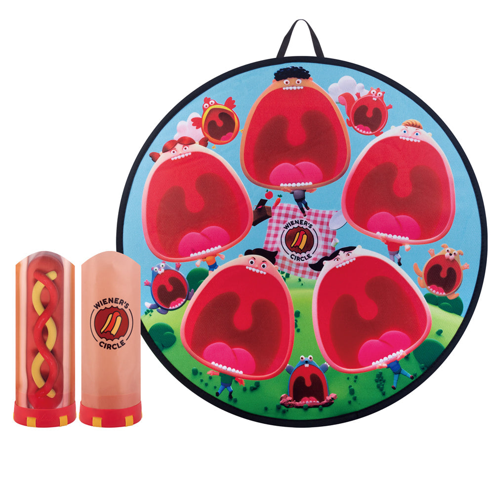 Imagine Joc aruncare la tinta cu Hot Dog zburator - Waboba Wiener's Circle Game