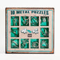 Imagine 10 Metal Puzzles Set Green 