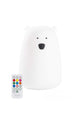 Lampă de veghe Big Bear cu telecomandă Rabbit & Friends – Silicon, 7 culori LED, Alb
