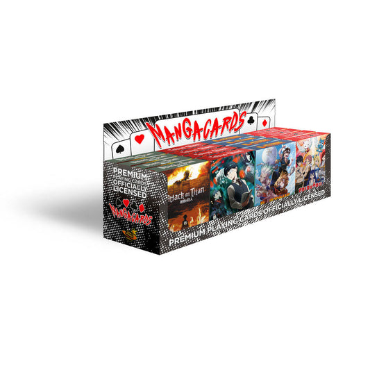 Display Carti de joc cu tematica manga (4 titluri x 4 buc)