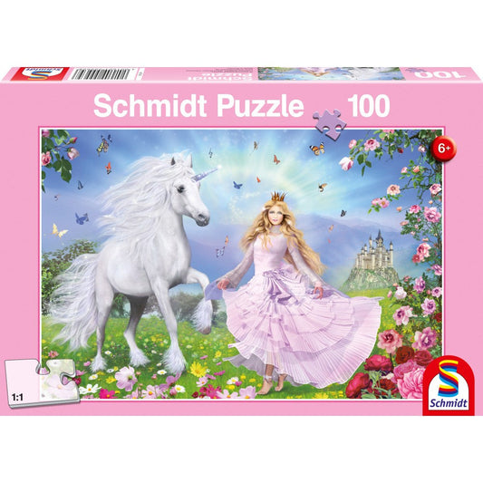 Imagine Puzzle Schmidt: Printesa unicornilor, 100 piese